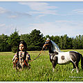 Journée nationale des Autochtones : elle danse avec les chevaux - Canadian National Day of <b>Native</b> : dances with horses