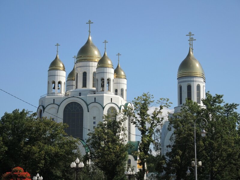 Kaliningrad, Cathédrale orthodoxe du Christ-Sauveur, profil (Russie)