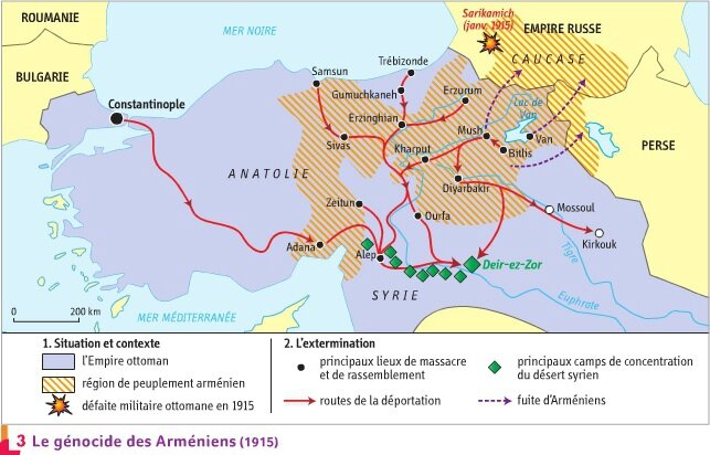 Génocide arménien - Carte