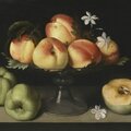 <b>Fede</b> Galizia (Milan 1578 – 1630), A Crystal fruit stand with peaches, quinces, and jasmine flowers