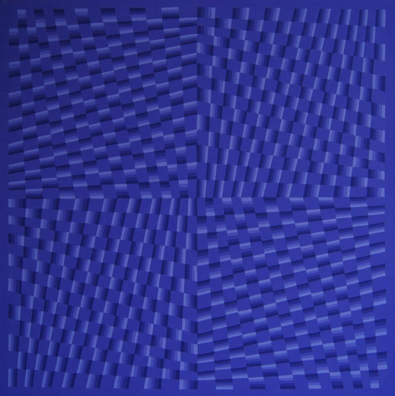 Vague Blur (Violet monochrome) - acrylic on board, 24'' x 24''