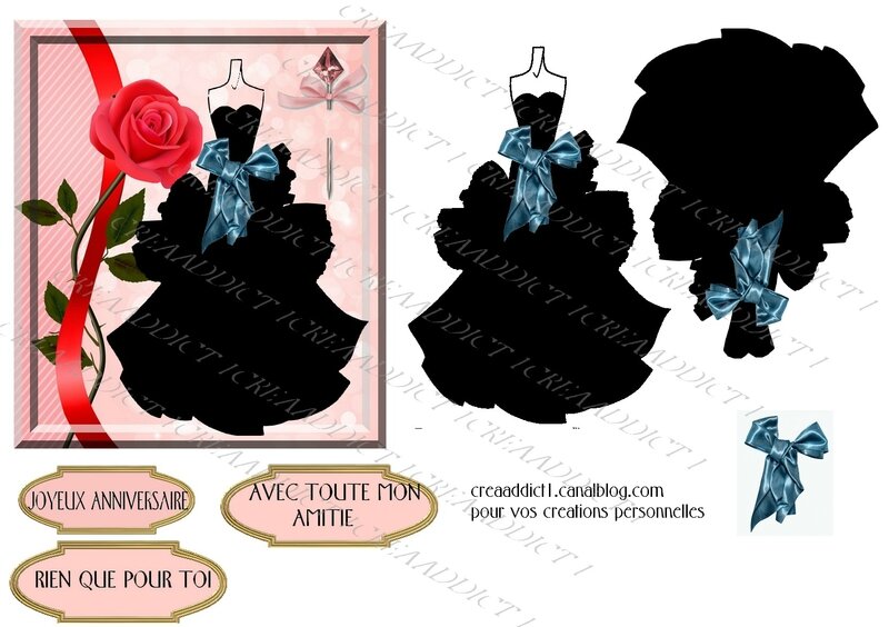 Copie de robe noire et rose