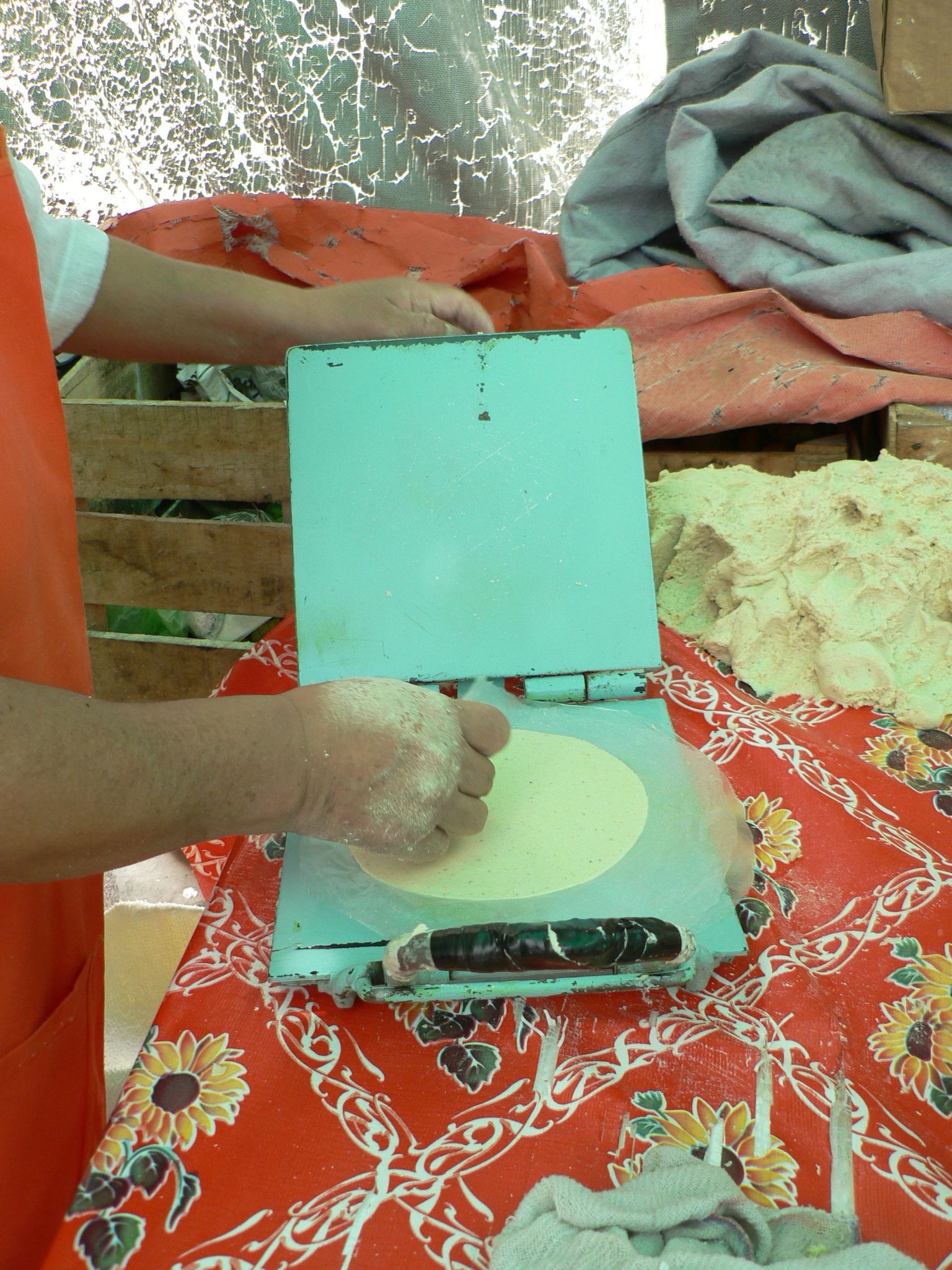 Haciendo tortillas