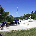 Cérémonie du 78ème anniversaire de la tragédie du <b>Maquis</b> Ventoux à IZON-la-BRUISSE (Drôme)