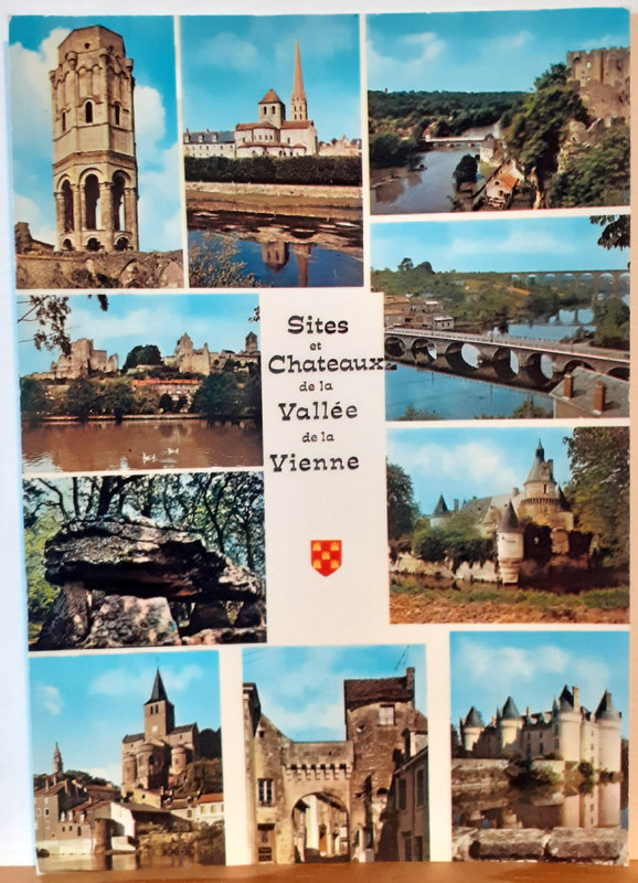 Vallée de la Vienne - Chateaux - écrite et timbrée