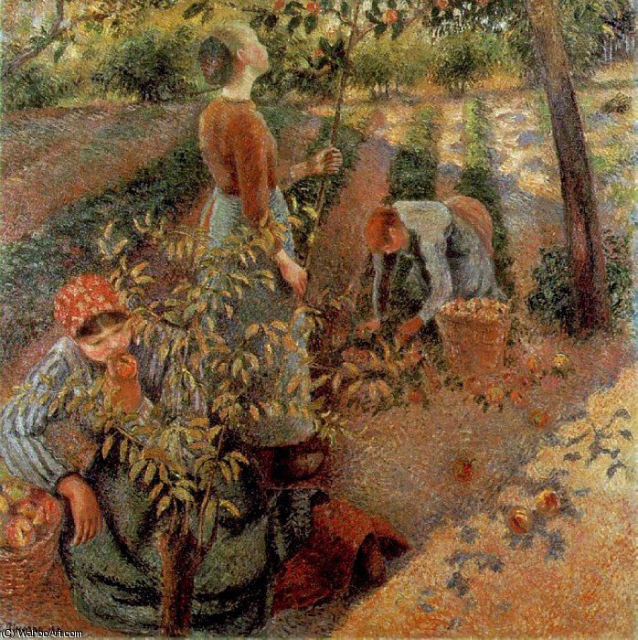 CamillePissarro-applepicking