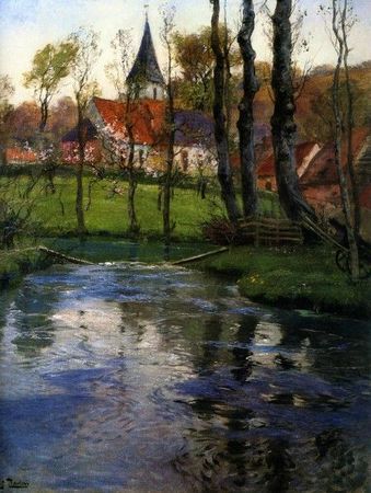 19846_The_Old_Church_by_the_River_fffritz thaulow