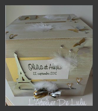 urne de mariage paris chic