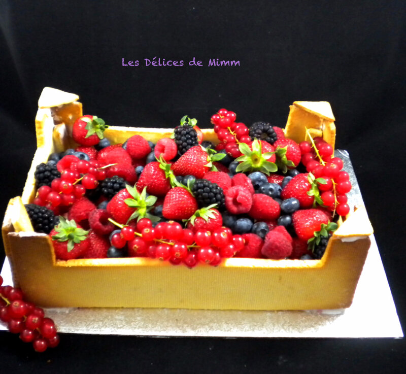 Mon gâteau Cagette de fruits 5