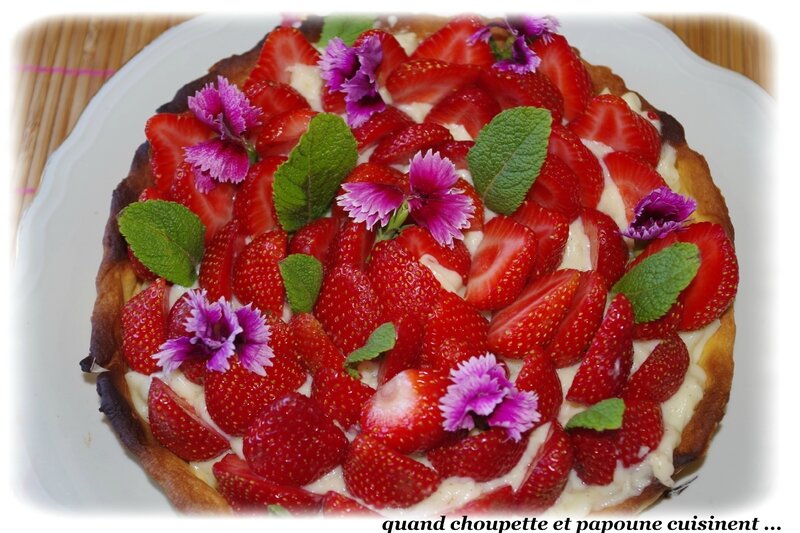 tarte aux fraises à la crème pâtissière-8645