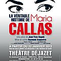 La Divina <b>Callas</b> raconte son histoire au Théâtre Déjazet
