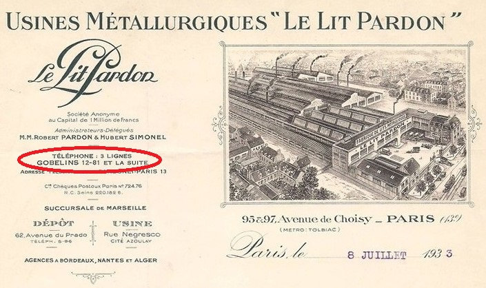 Courrier Paris 1933 Le Lit Pardon R