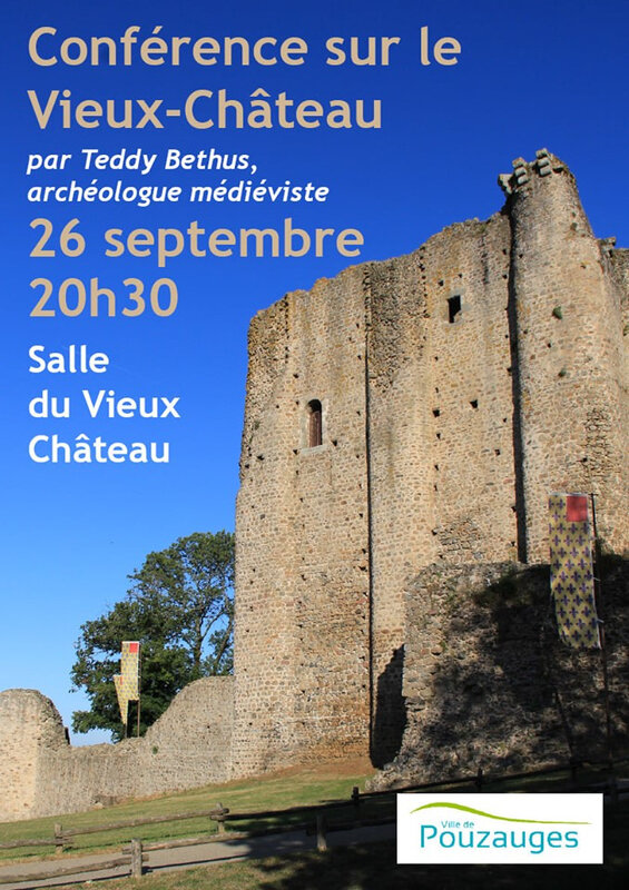 conférence archéologie vieux château de Pouzauges