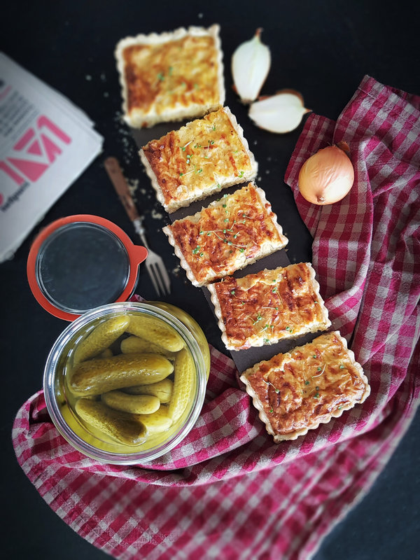 Tarte à l'oignon alsacienne