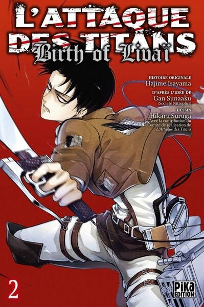 L'attaque des Titans - Birth of Livaï, tome 02 Hajime Isayama, Gun Snark & Hikaru Suruga Pika éditions