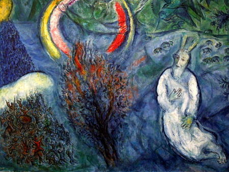 CHAGALL_Moise_devant_le_buiszson_ardent