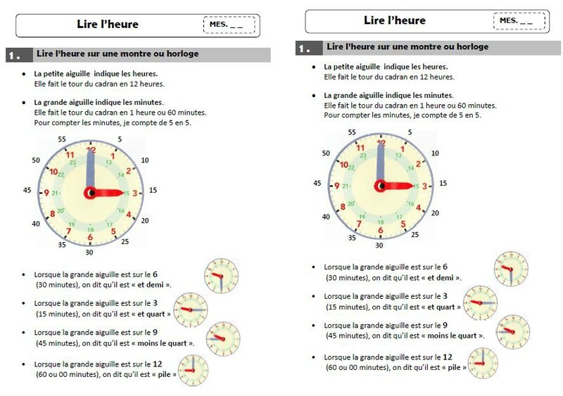 L'HEURE Séquence complète cycle 3 Journal d'une PE ordinaire L'HEURE Séquence complète cycle 3 Journal d'une PE ordinaire