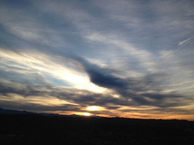 coucher de soleil Béarn