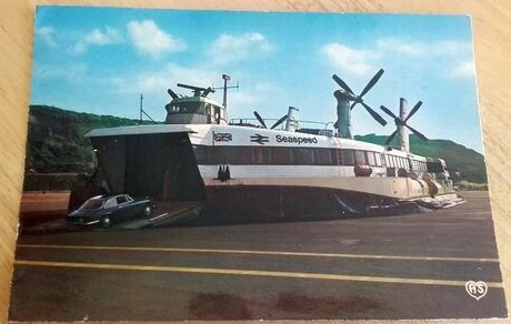 Boulogne sur mer - le Portel - Hovercraft datée 1972 86 Ecrite