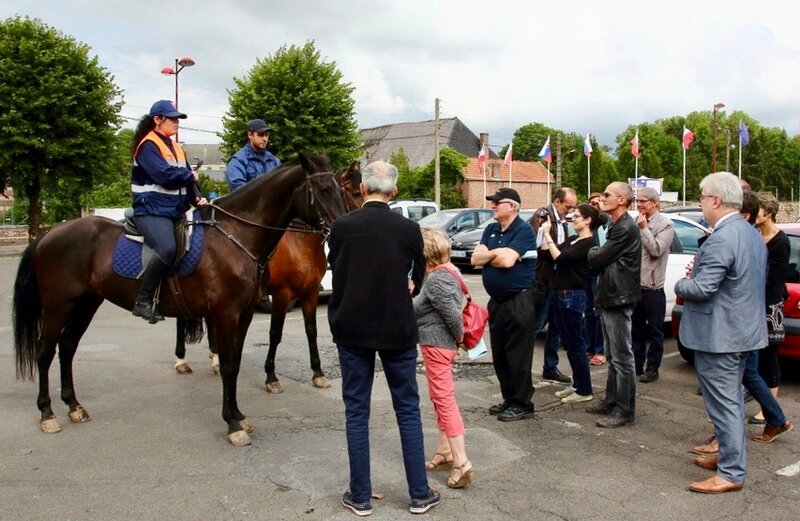 BRIGADE ÉQUESTRE 2017 visite élus