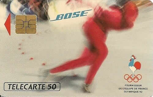 Télécarte Patinage de vitesse Logo Coq