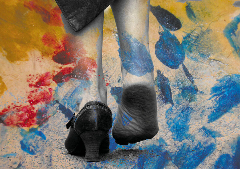 photo Delphine Manjard - Peinture de hilalia - visuel de ses battements d'elles