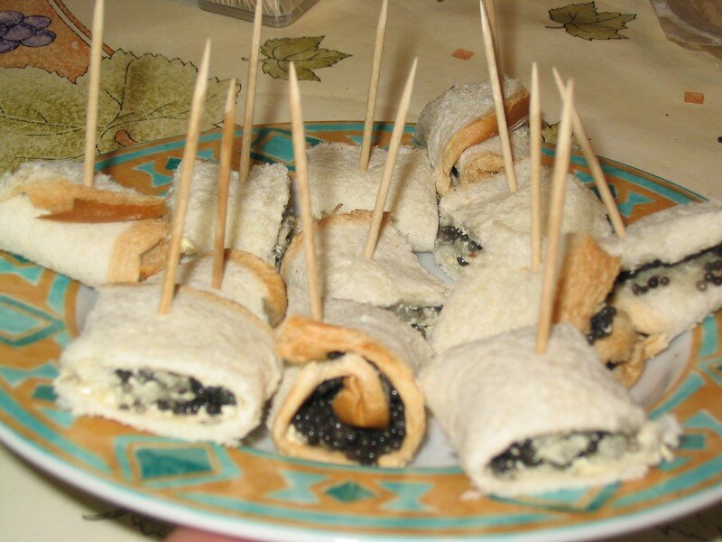 Roulés pain de mie, aux oeufs de Lump
