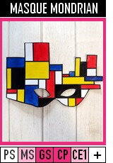 V348-MASQUES-Masque Mondrian