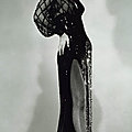 Dressing - Robe de mousseline noire et paillettes de Jean Louis