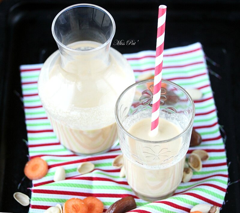 Lait pistaches et carottes