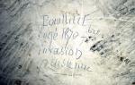 graffiti carrière au Bois retondu (Picardie) 1870
