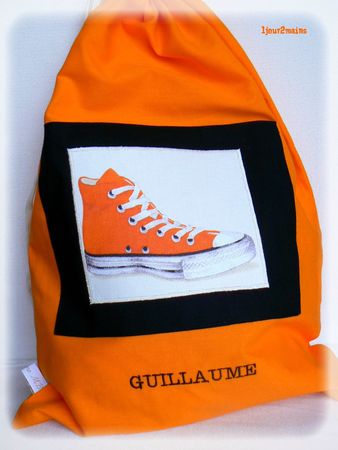 sac chaussure orange