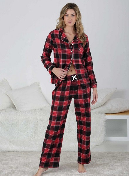 Pyjama FEMME la veste boutonnee Homewear. Pyjamas tendances et PLUS