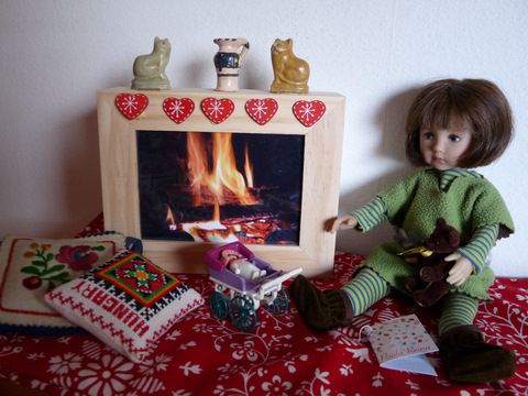 Clarissa au coin du feu