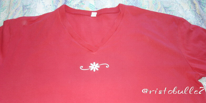 t-shirt rouge - juin 2008