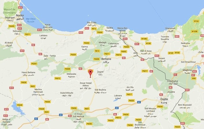 frontière algéro-marocaine maps