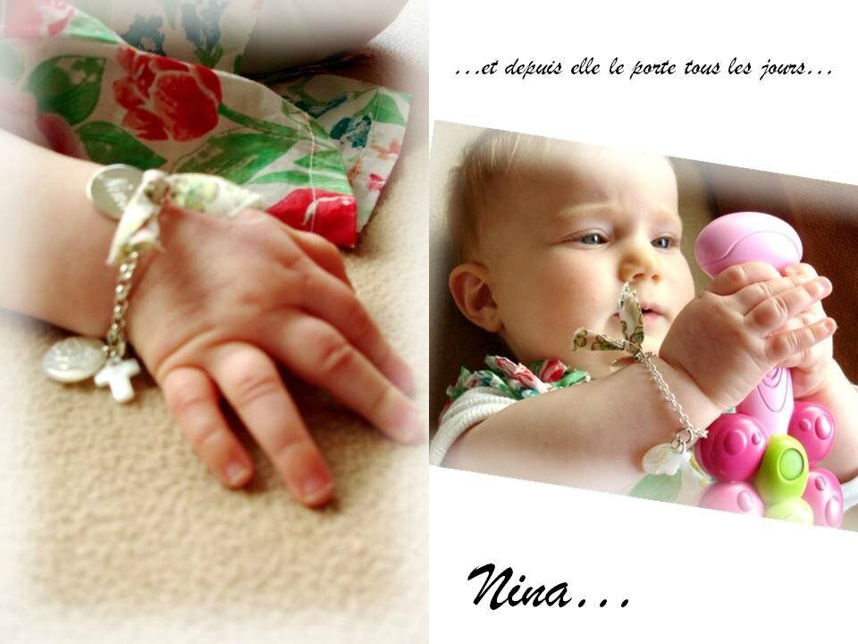 Bracelet baptême Nina 2