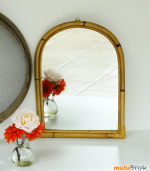 miroir rotin muluBrok vintage