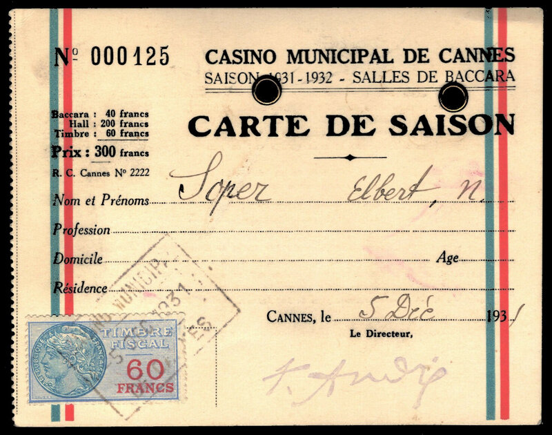 tarif 1926 60 francs