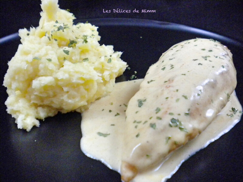 Filet de poulet à la moutarde et purée de panais 4