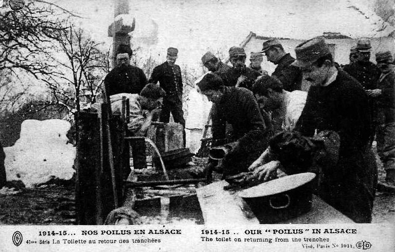 Poilus retour de tranchées