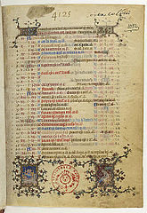 calendrier bréviaire Charles V