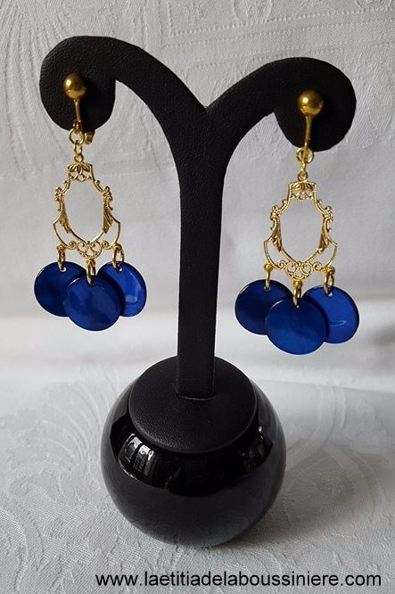 BO Sophie (doré et bleu nuit) - 15 €