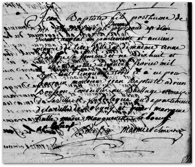 Jean-Baptiste frère baptême z
