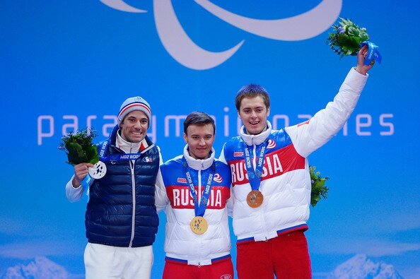 Podium Vincent Gauthier-Manuel, Alexey Bugaev, Alexander Alyabyev