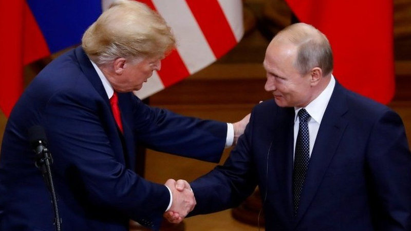 Donald Trump president with Vladimir Putin 2