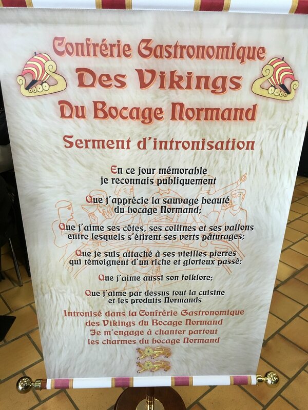 Confrérie Gastronomiques des Vikings du Bocage Normand Avranches 2016 serment