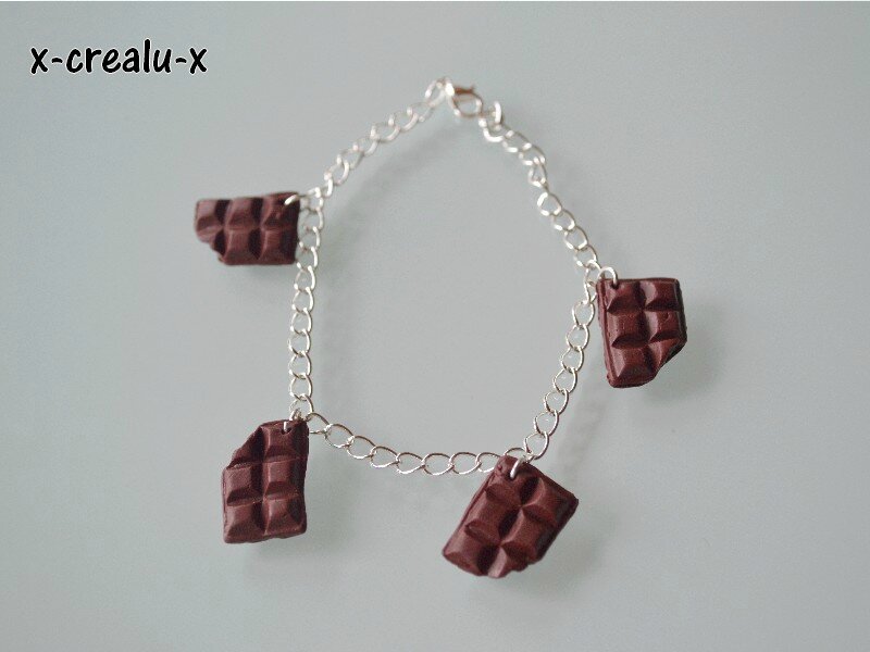 Bracelet tablette croqué chocolat