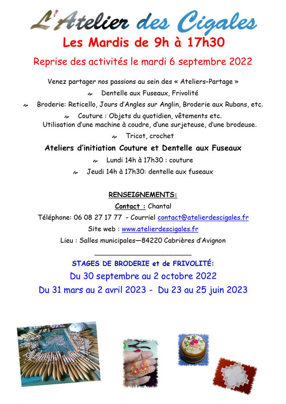 Cigales_affiche_Reprise_septembre2022