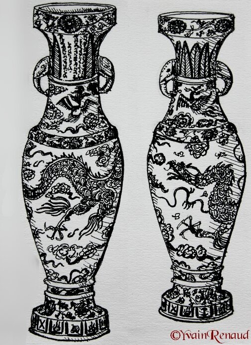 yvain renaud vases chinois